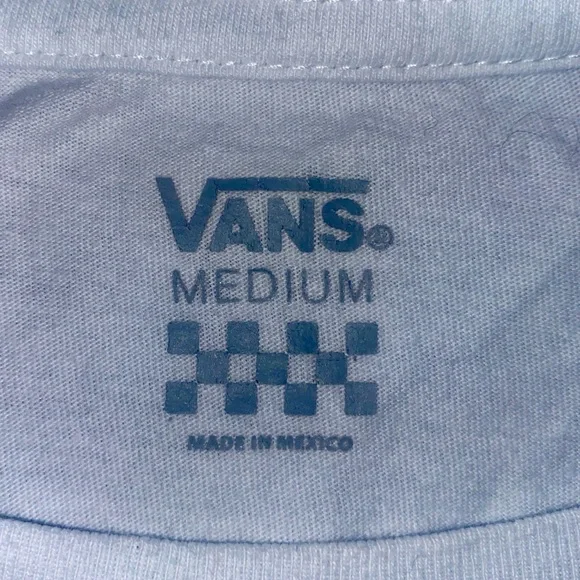 VANS Rainbow ‘Off The Wall’ Logo Juniors Medium along Sleeved Cropped Top - Picture 8 of 9